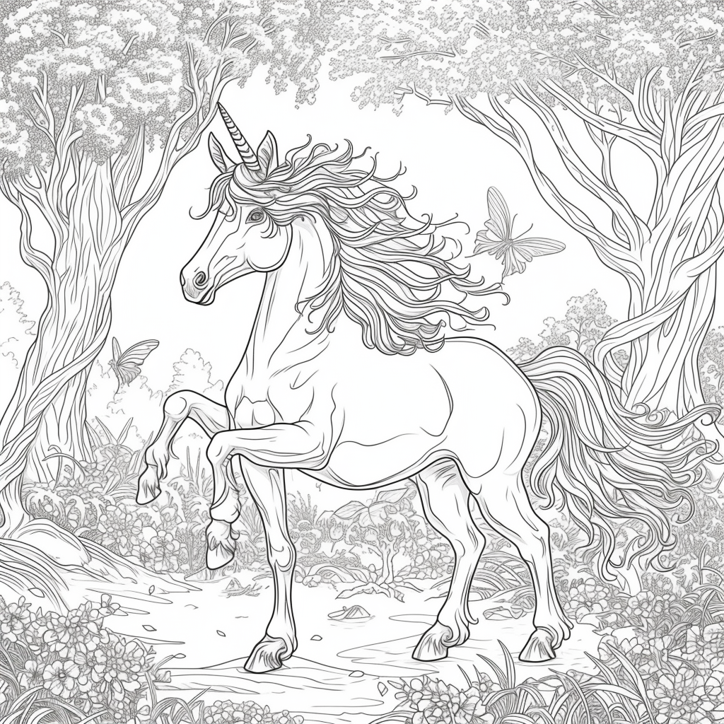 Dancing Unicorns in Moonlight