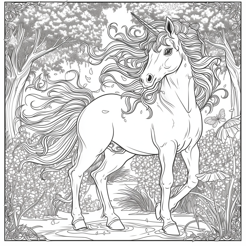 Dancing Unicorns in Moonlight
