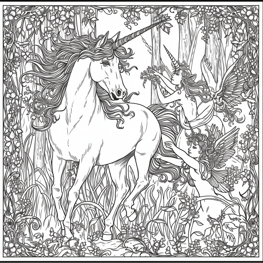 Dancing Unicorns in Moonlight