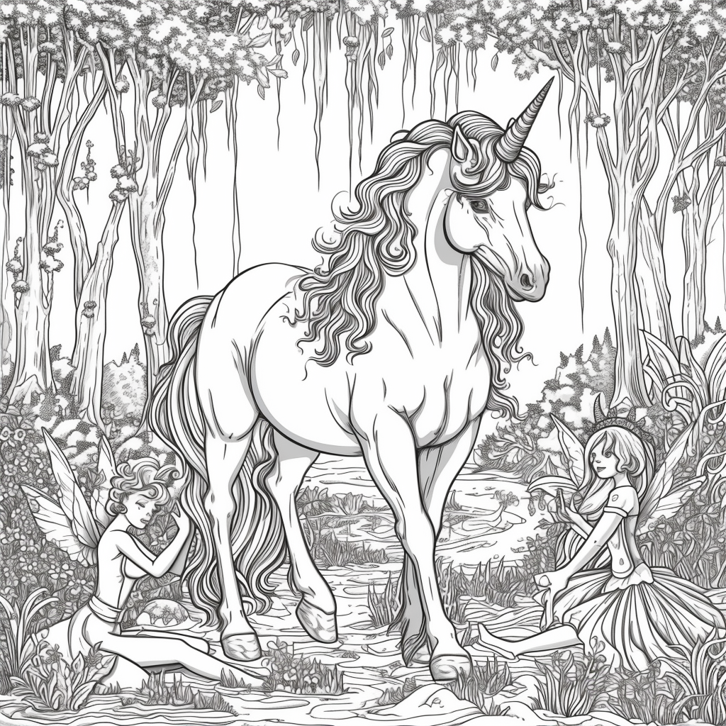 Dancing Unicorns in Moonlight