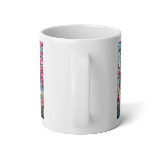 Lotus Stained Glass Art Coffee Mug