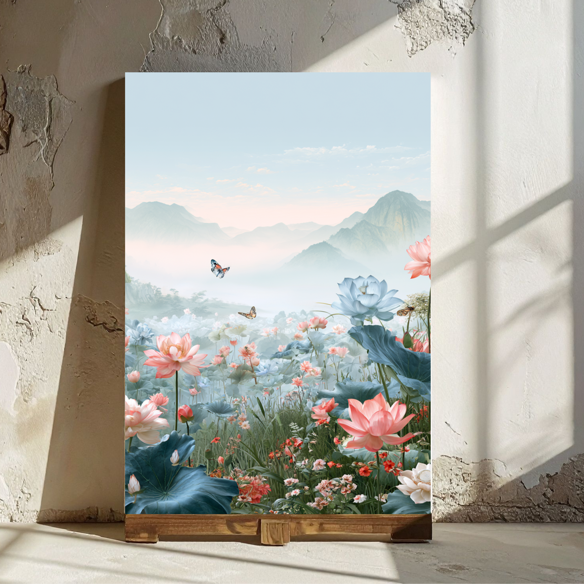 Dreamy Lotus Meadow Wall Art Poster