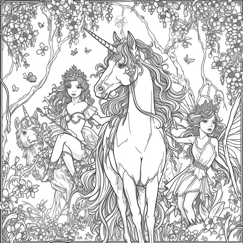 Dancing Unicorns in Moonlight