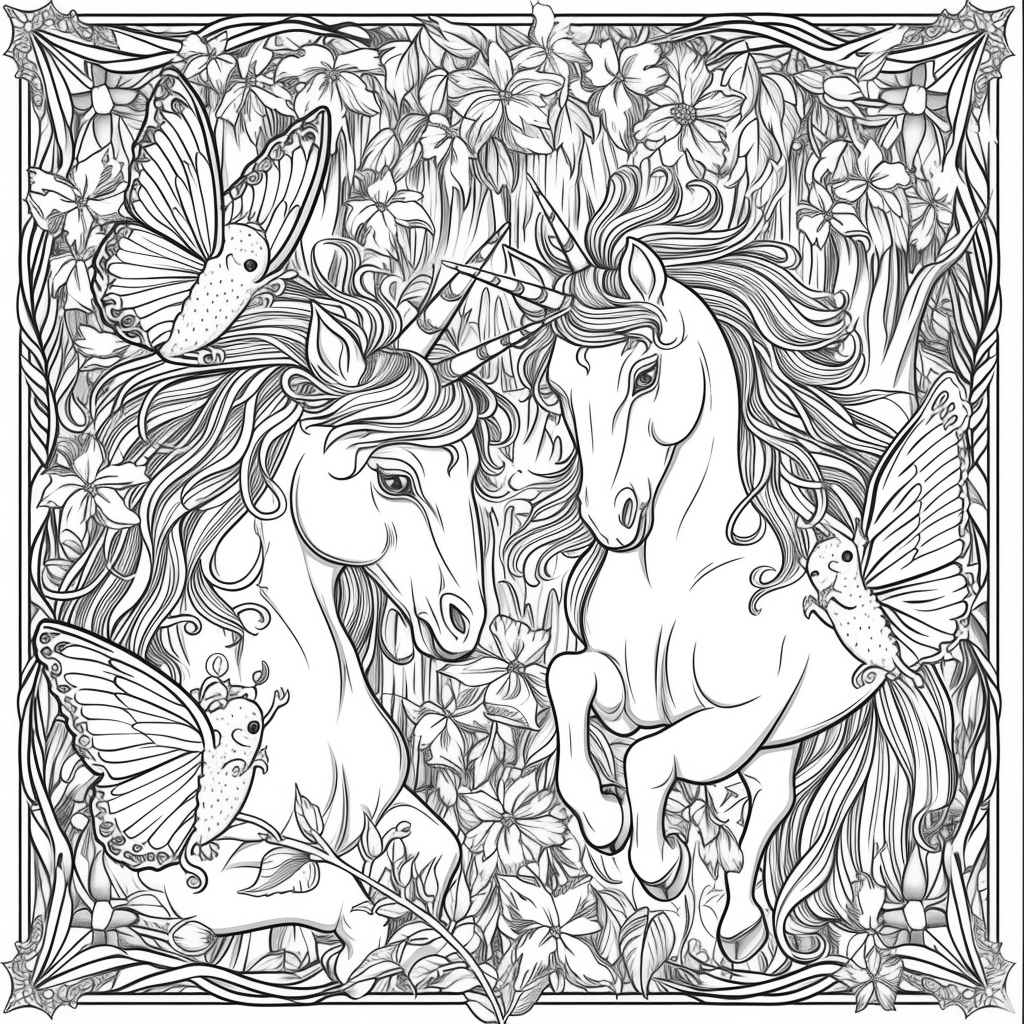 Dancing Unicorns in Moonlight