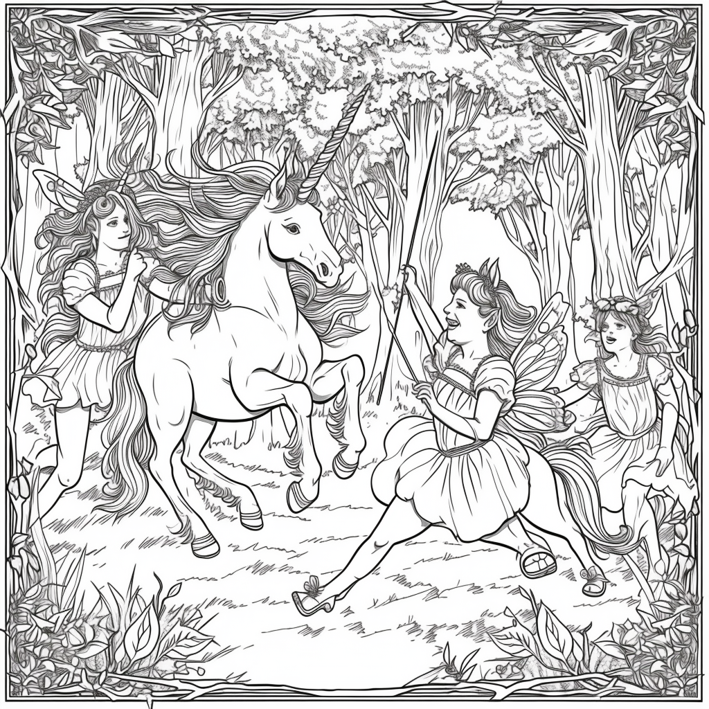 Dancing Unicorns in Moonlight