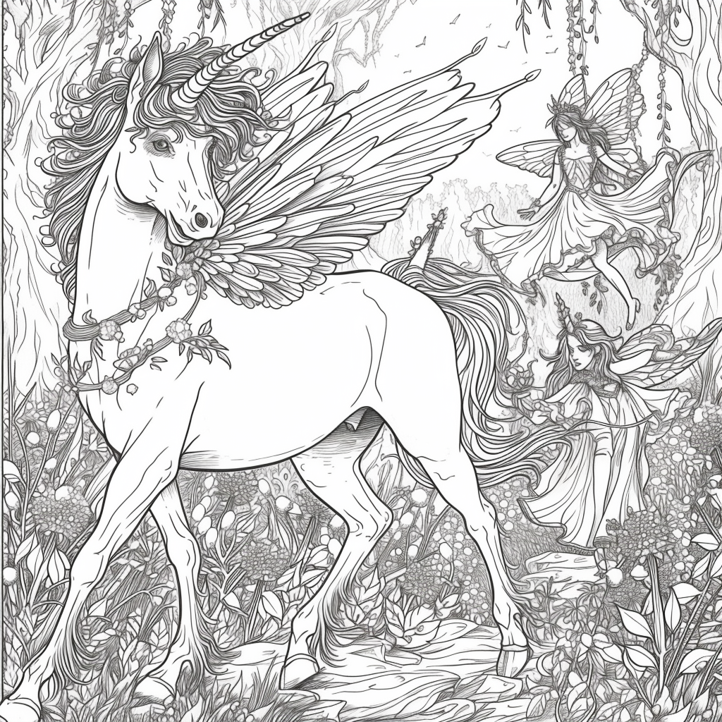 Dancing Unicorns in Moonlight
