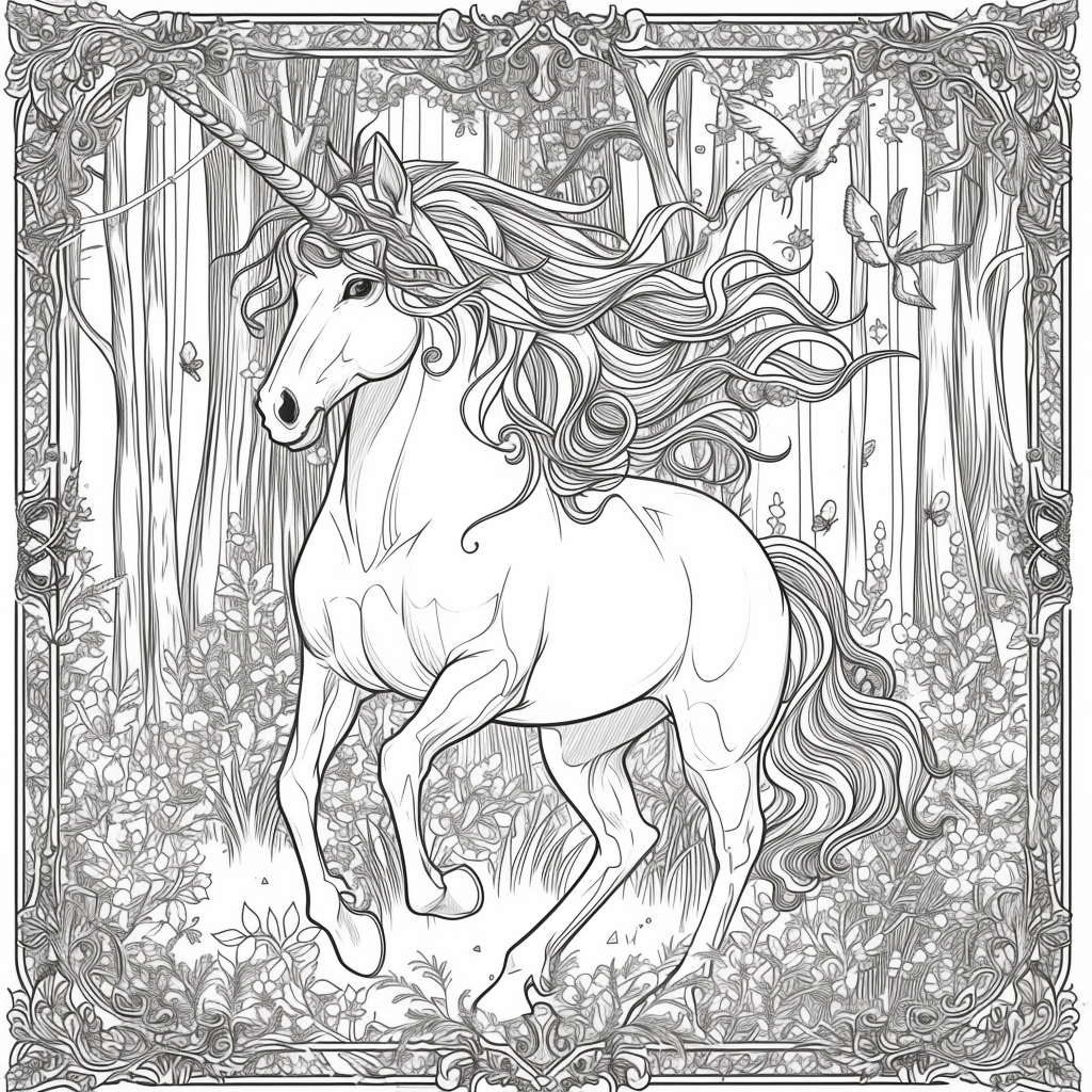 Dancing Unicorns in Moonlight