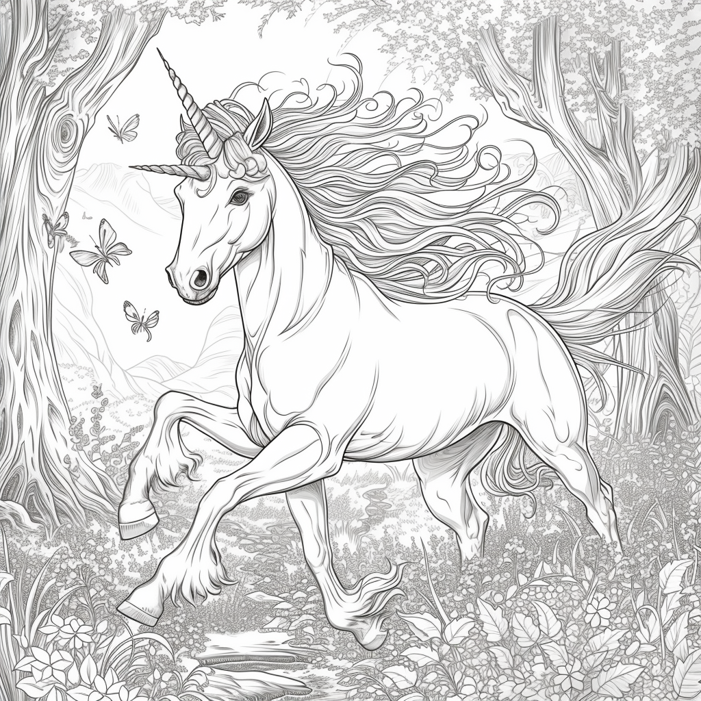 Dancing Unicorns in Moonlight