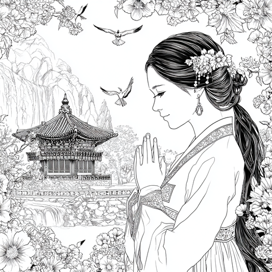 Whispered Prayer in the Blossom Pavilion