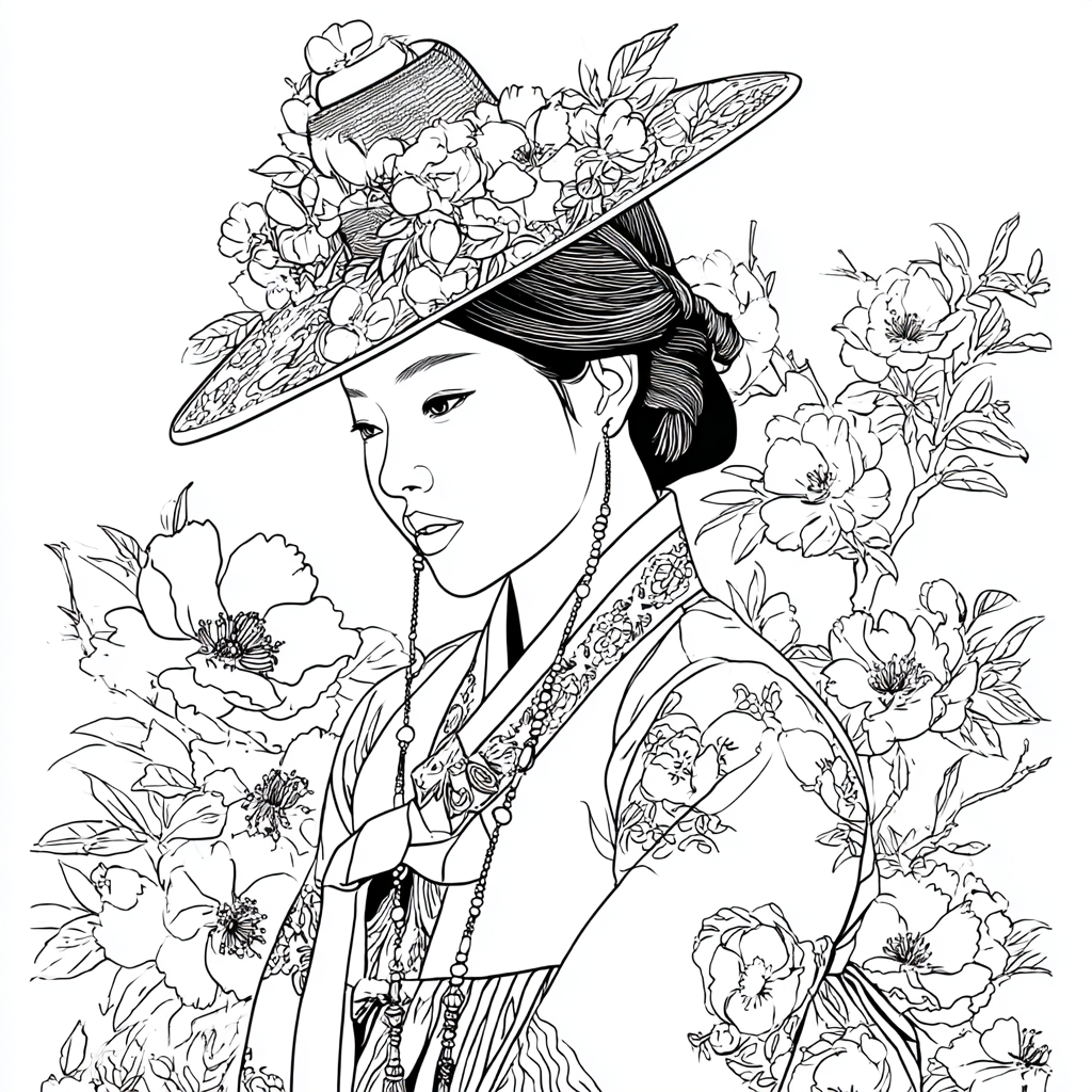 The Blossom Empress – A Portrait of Spring Grace