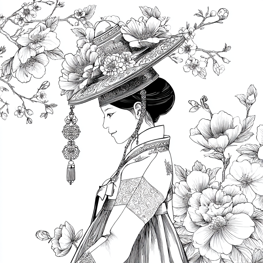 Petals Upon Silk and Sky