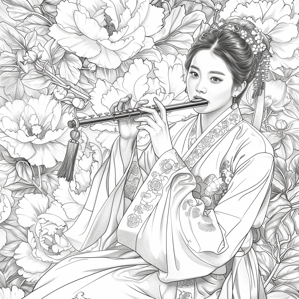 Melody Among Peonies