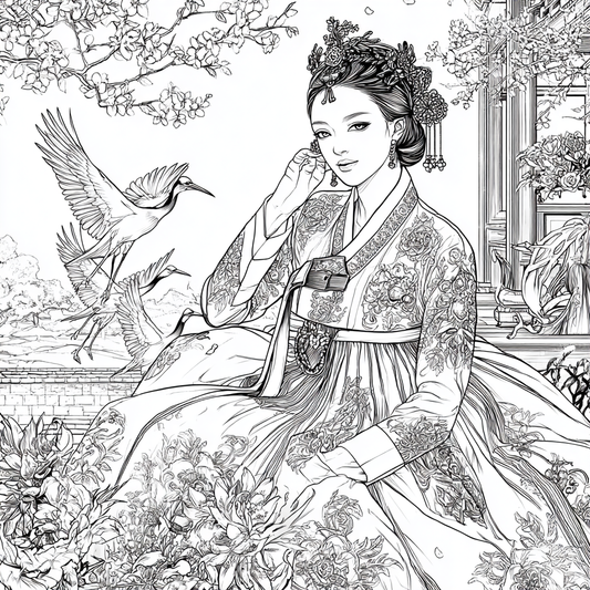 Moonlight Walk Through the Blossom Palace