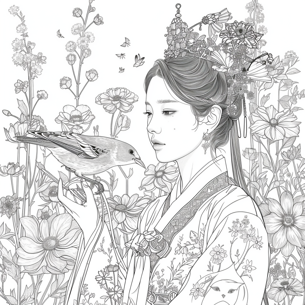 The Rainbow Hanbok Dancer