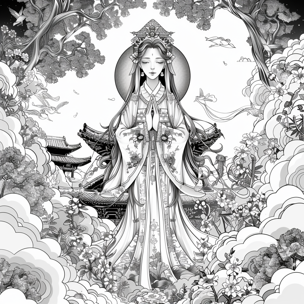 The Serene Guardian of Heavenly Grace