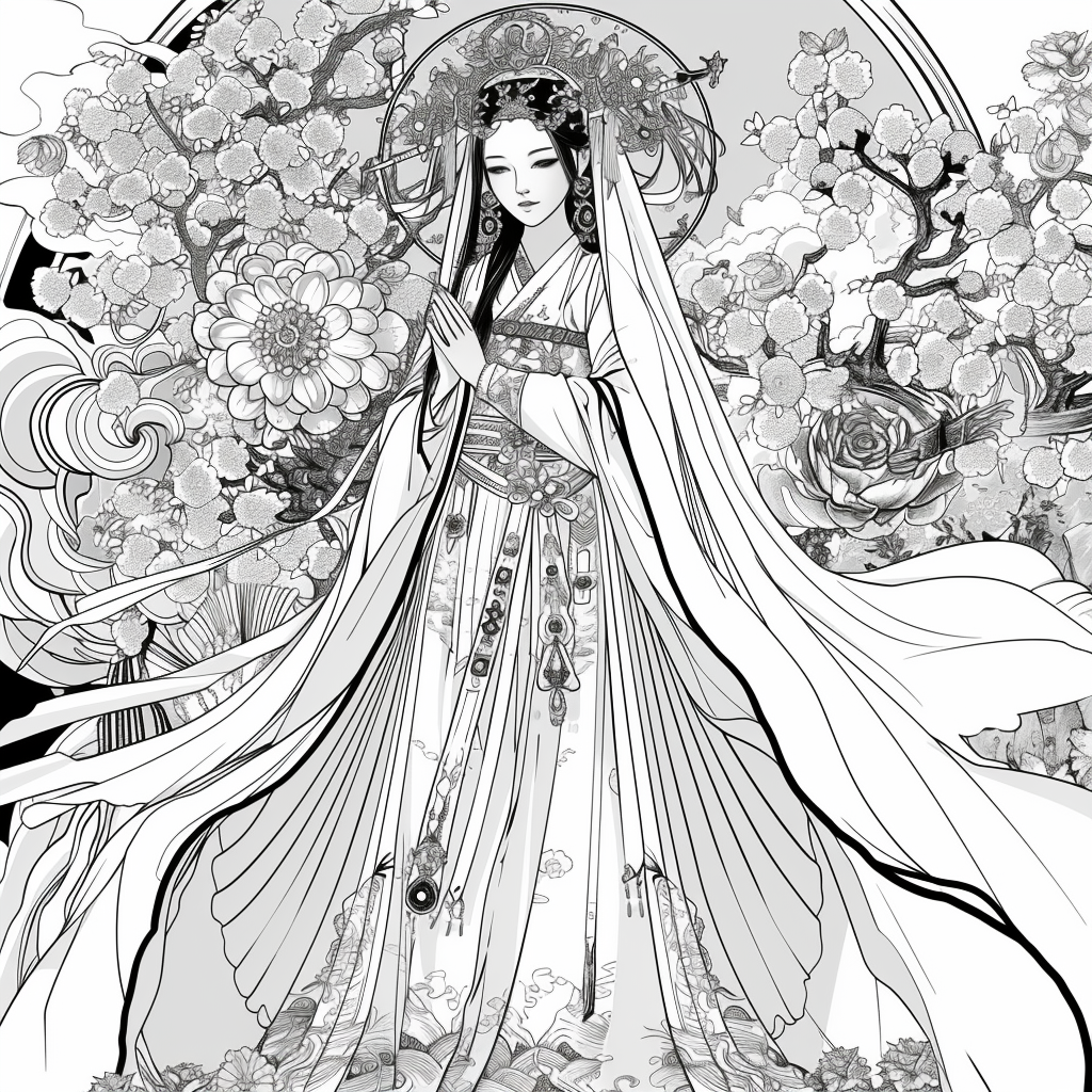 Divine Radiance – The Serene Lotus Priestess