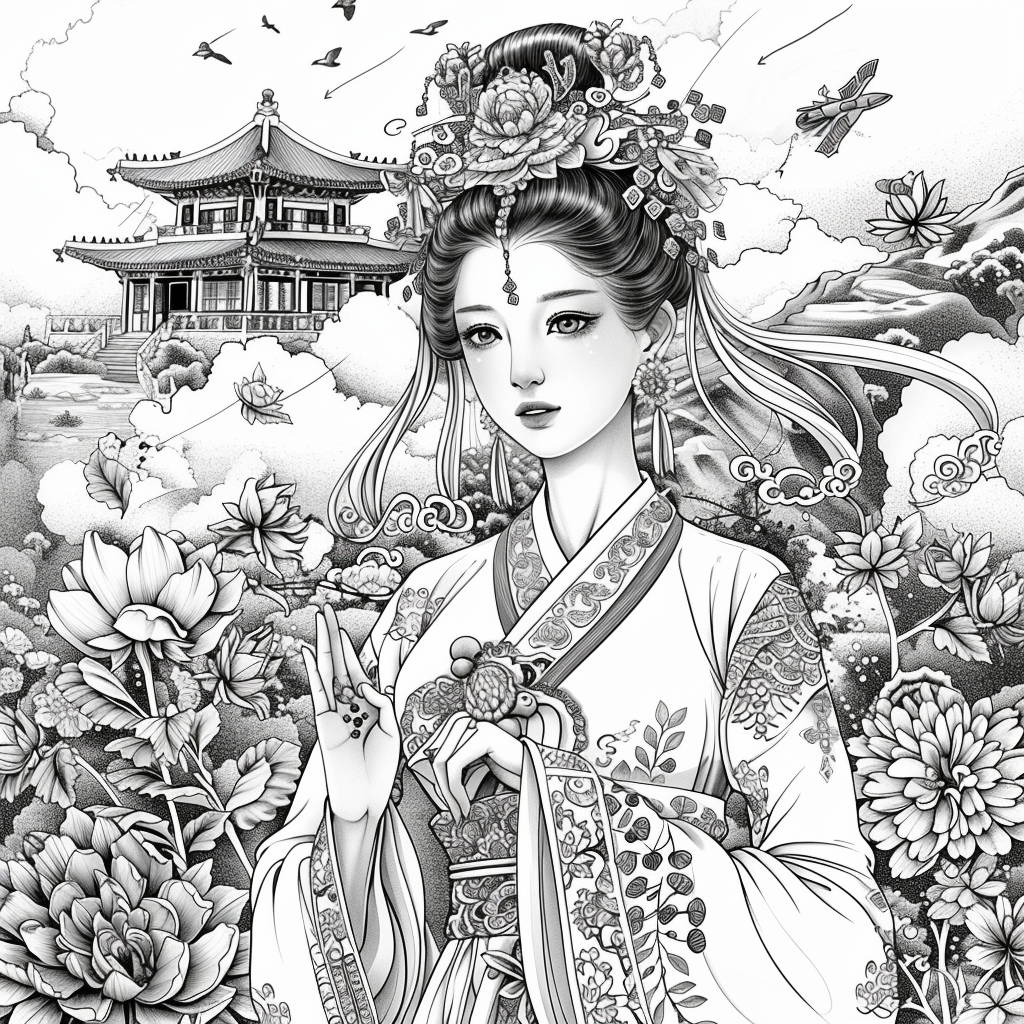 Divine Radiance – The Serene Lotus Priestess