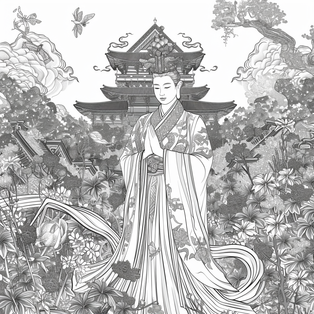 Divine Radiance – The Serene Lotus Priestess