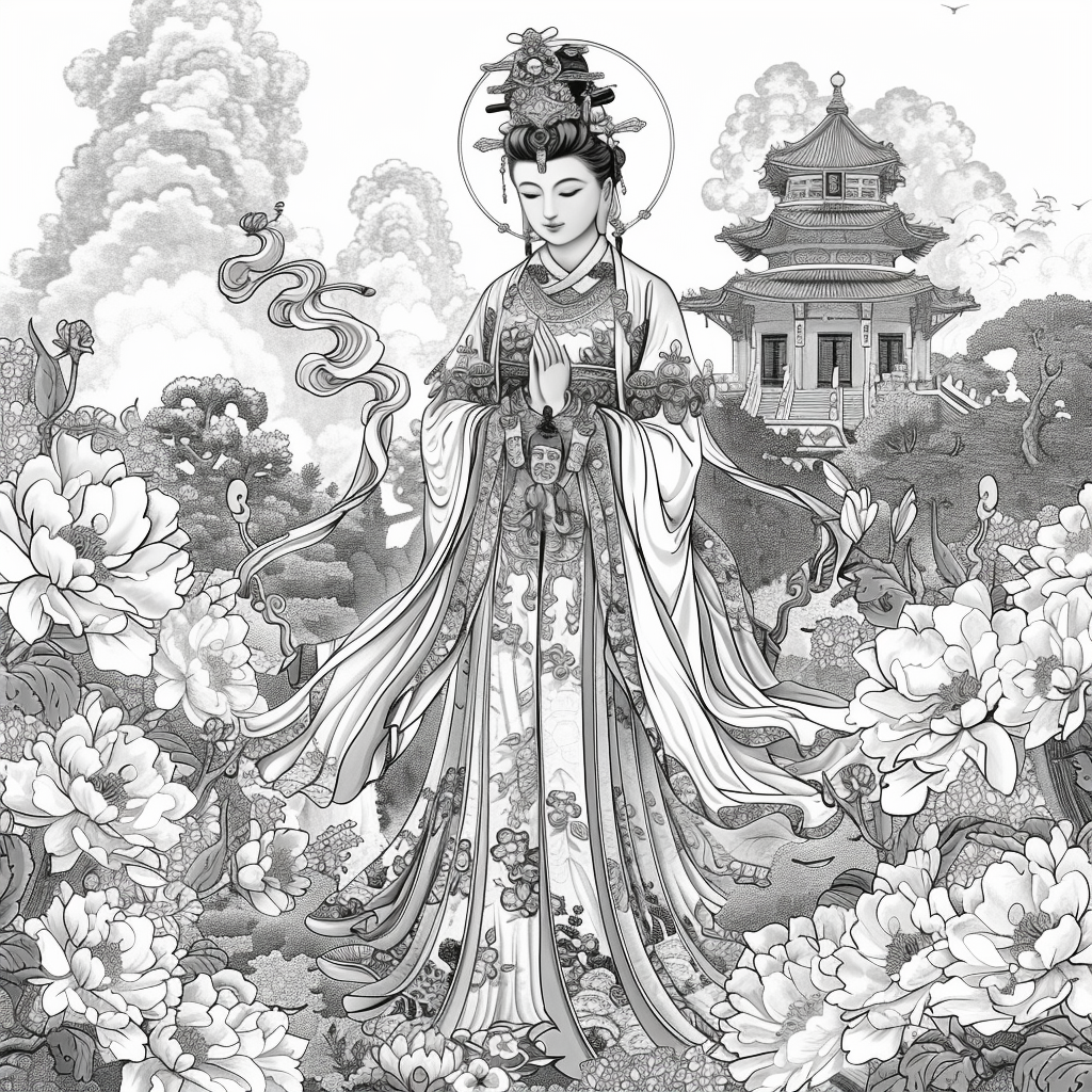 Divine Radiance – The Serene Lotus Priestess