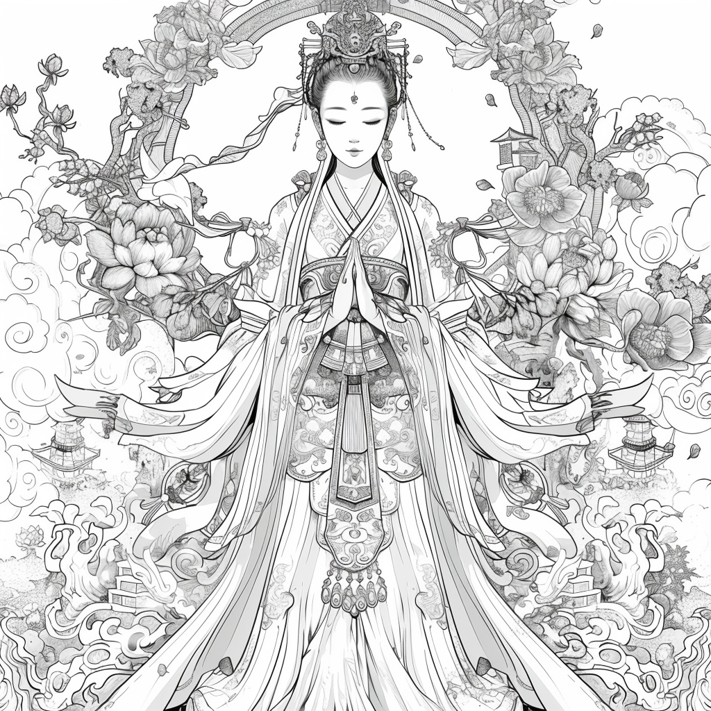 Heavenly Serenity: The Blossoming Empress