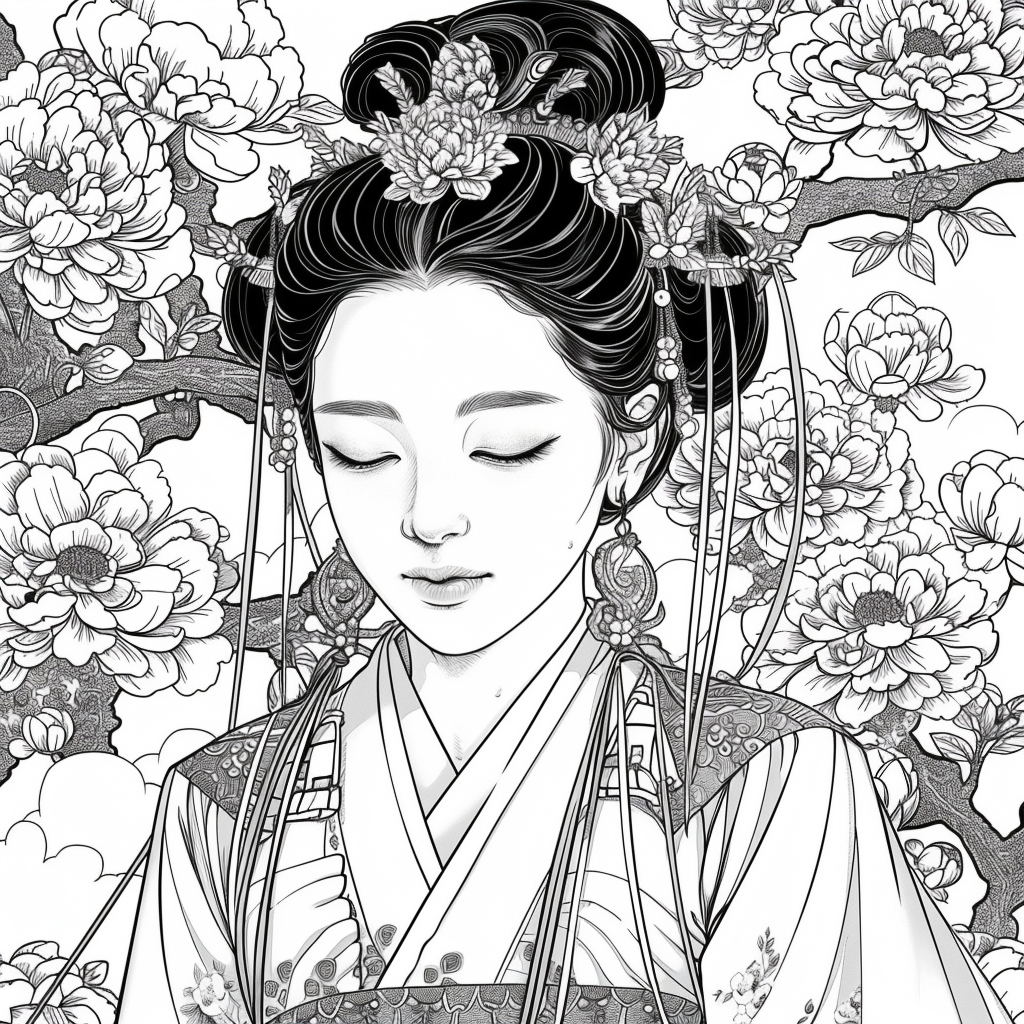 Golden Elegance – The Peony Empress