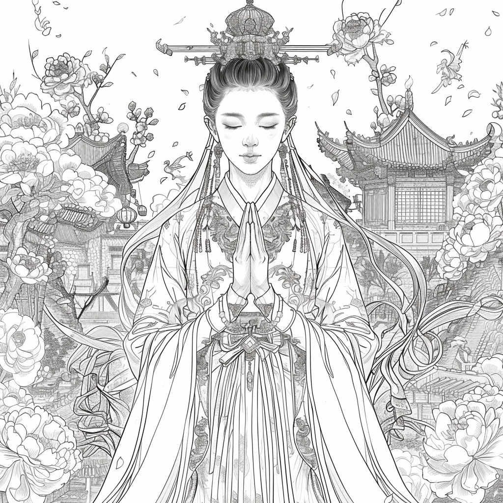 Heavenly Serenity: The Blossoming Empress