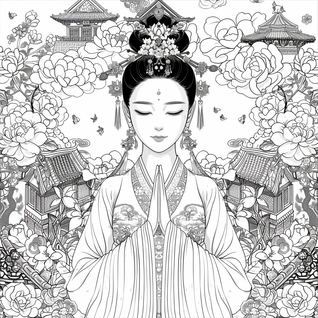 Heavenly Serenity: The Blossoming Empress