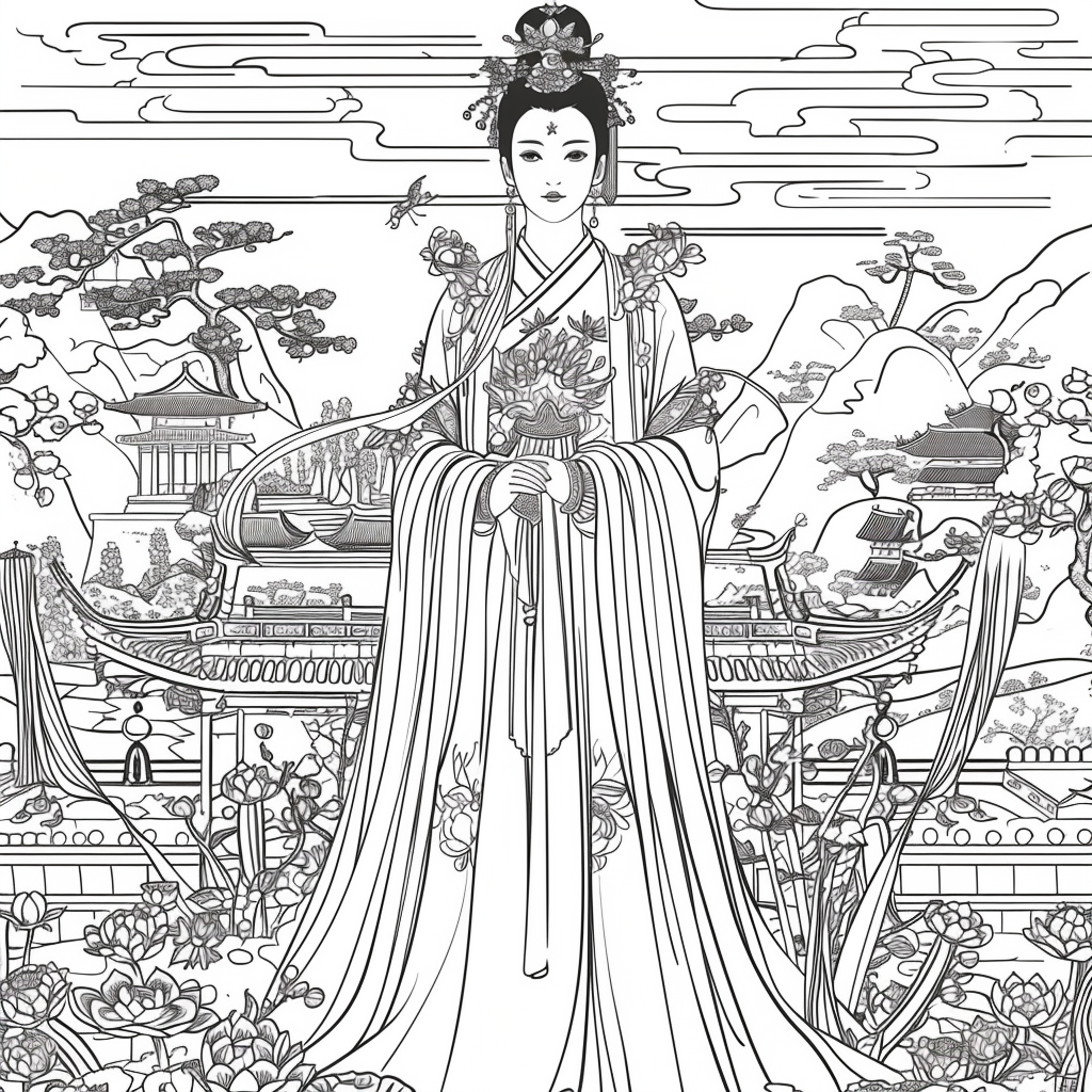 Heavenly Serenity: The Blossoming Empress
