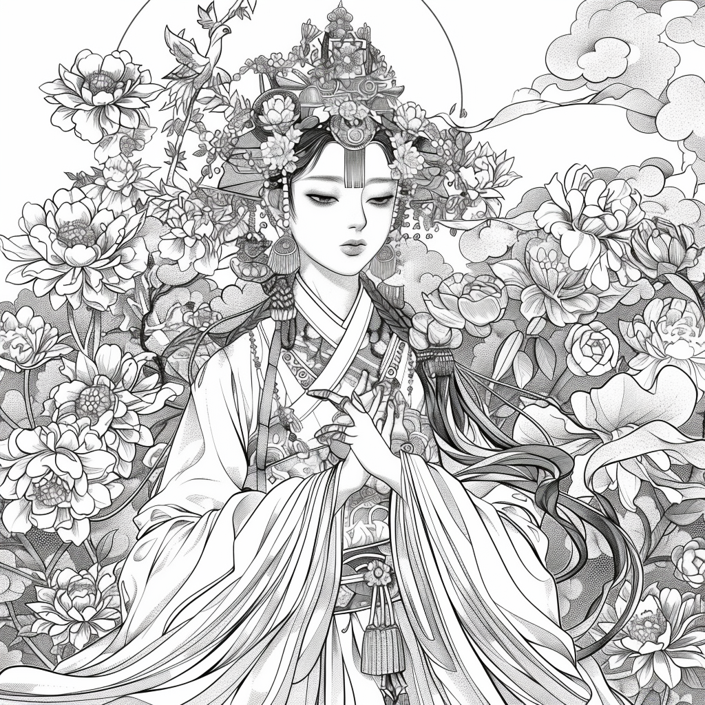 Heavenly Serenity: The Blossoming Empress
