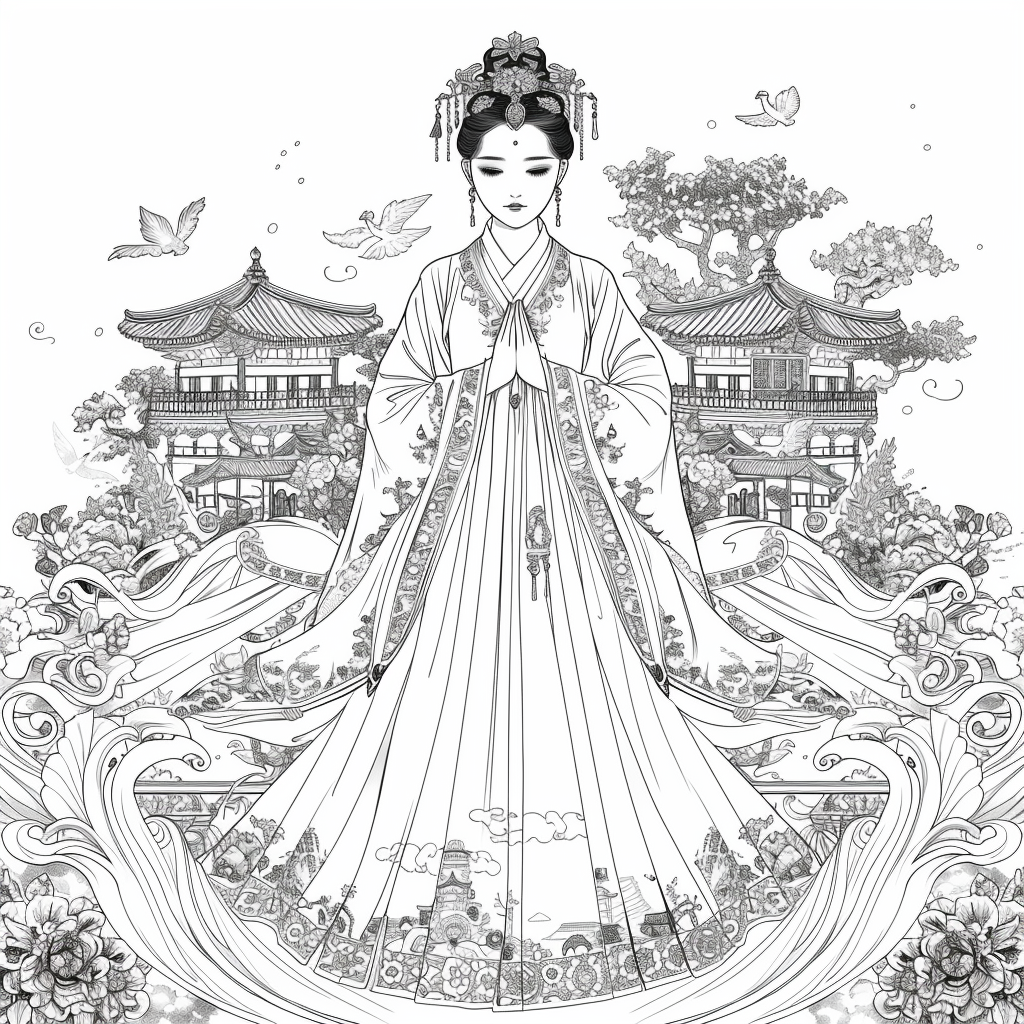 Heavenly Serenity: The Blossoming Empress