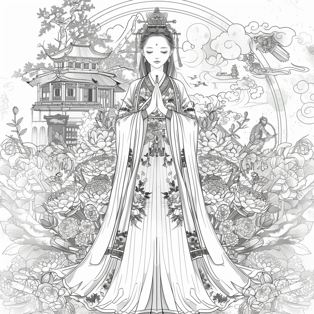 Heavenly Serenity: The Blossoming Empress