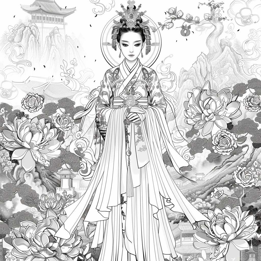 Heavenly Serenity: The Blossoming Empress