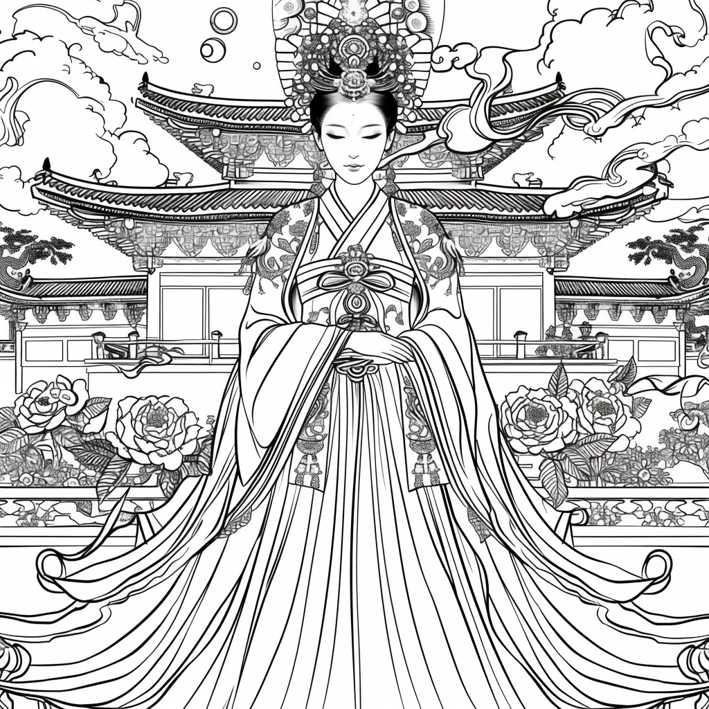 Heavenly Serenity: The Blossoming Empress