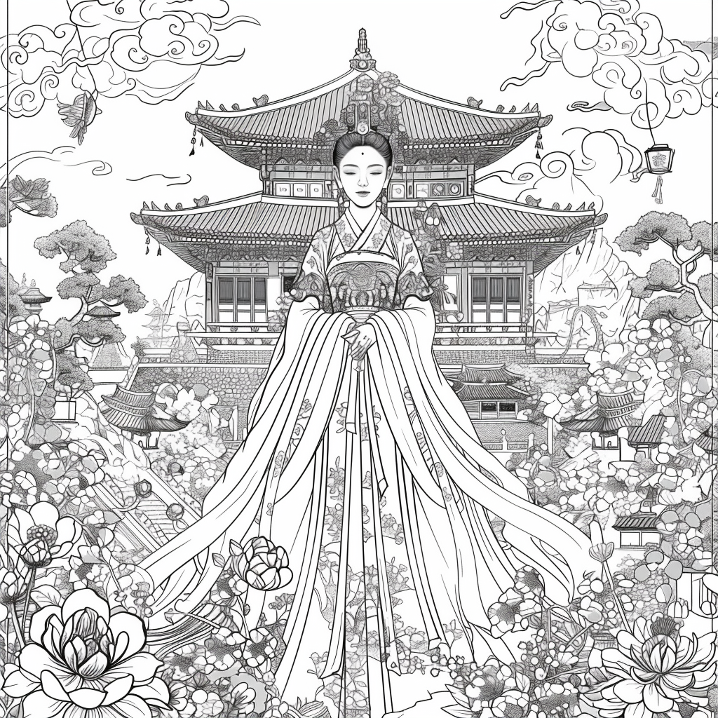 Heavenly Serenity: The Blossoming Empress