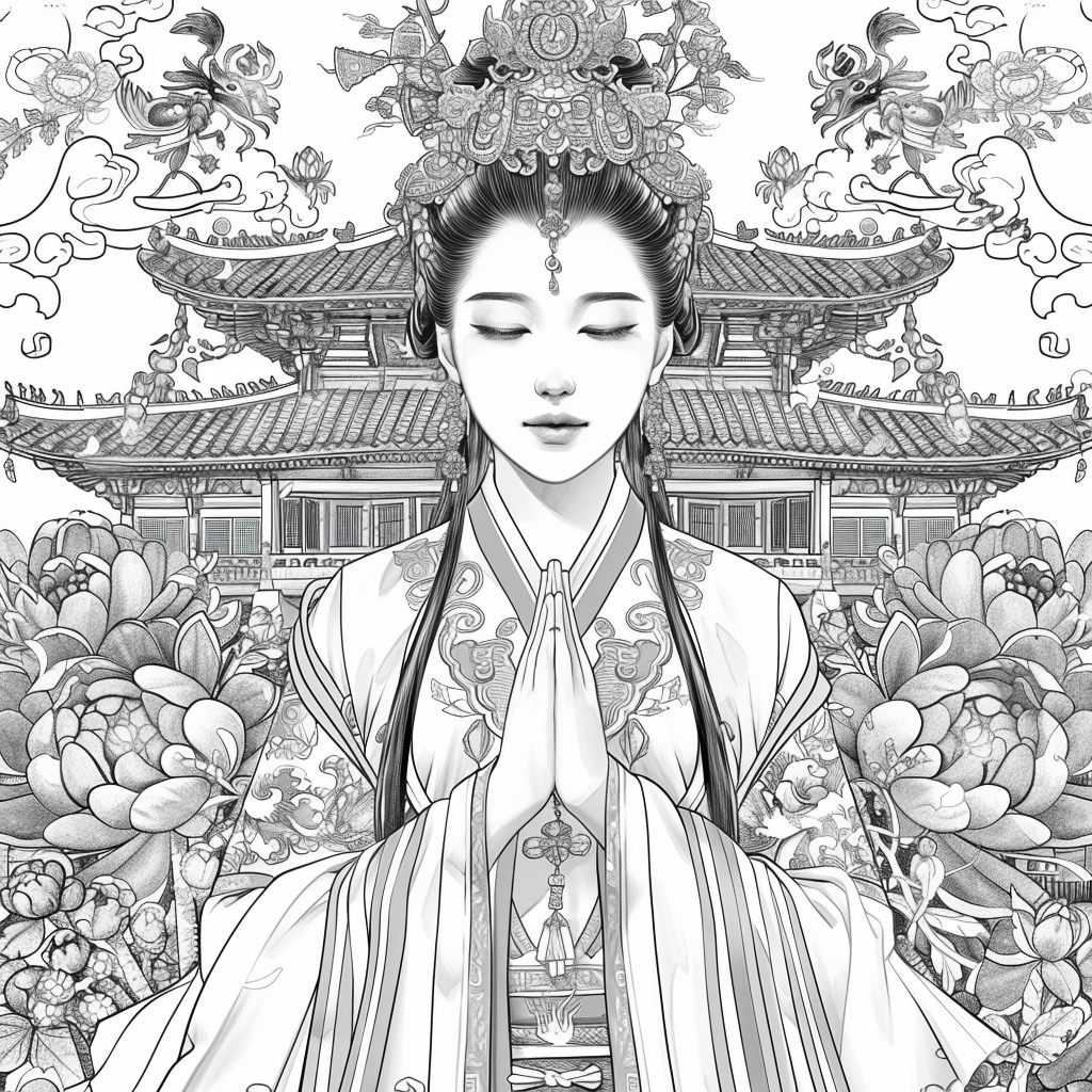 Heavenly Serenity: The Blossoming Empress