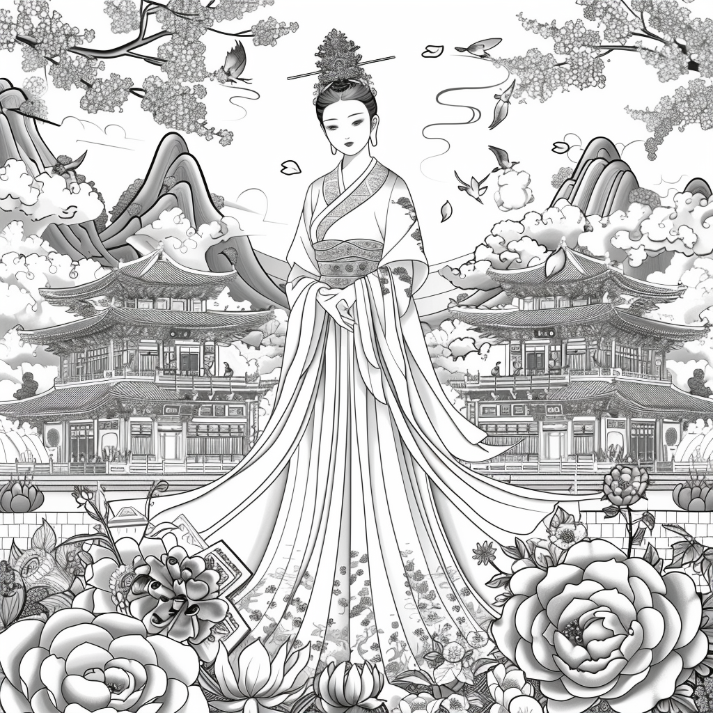 Heavenly Serenity: The Blossoming Empress
