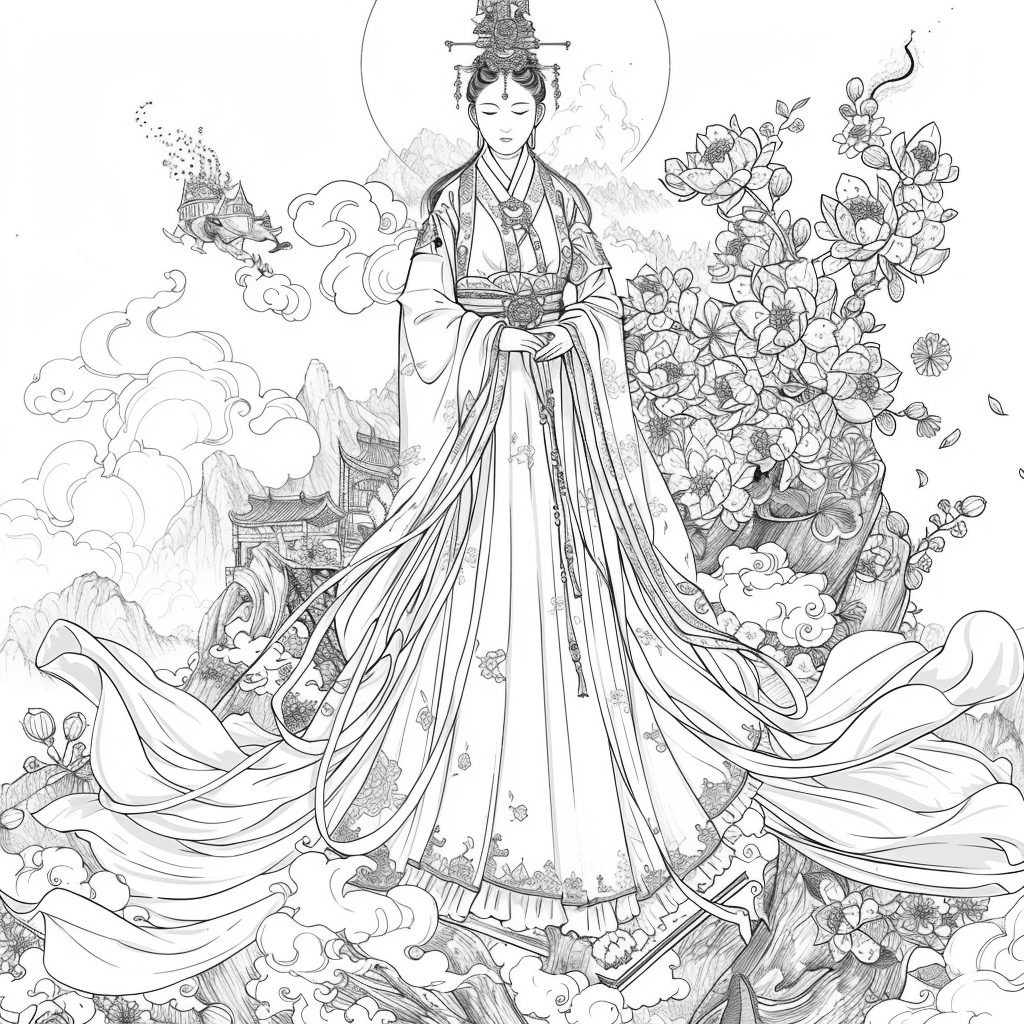 Heavenly Serenity: The Blossoming Empress