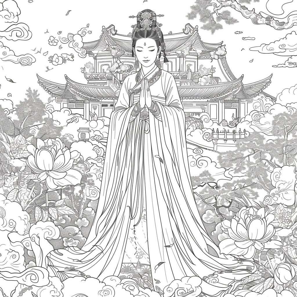 Heavenly Serenity: The Blossoming Empress