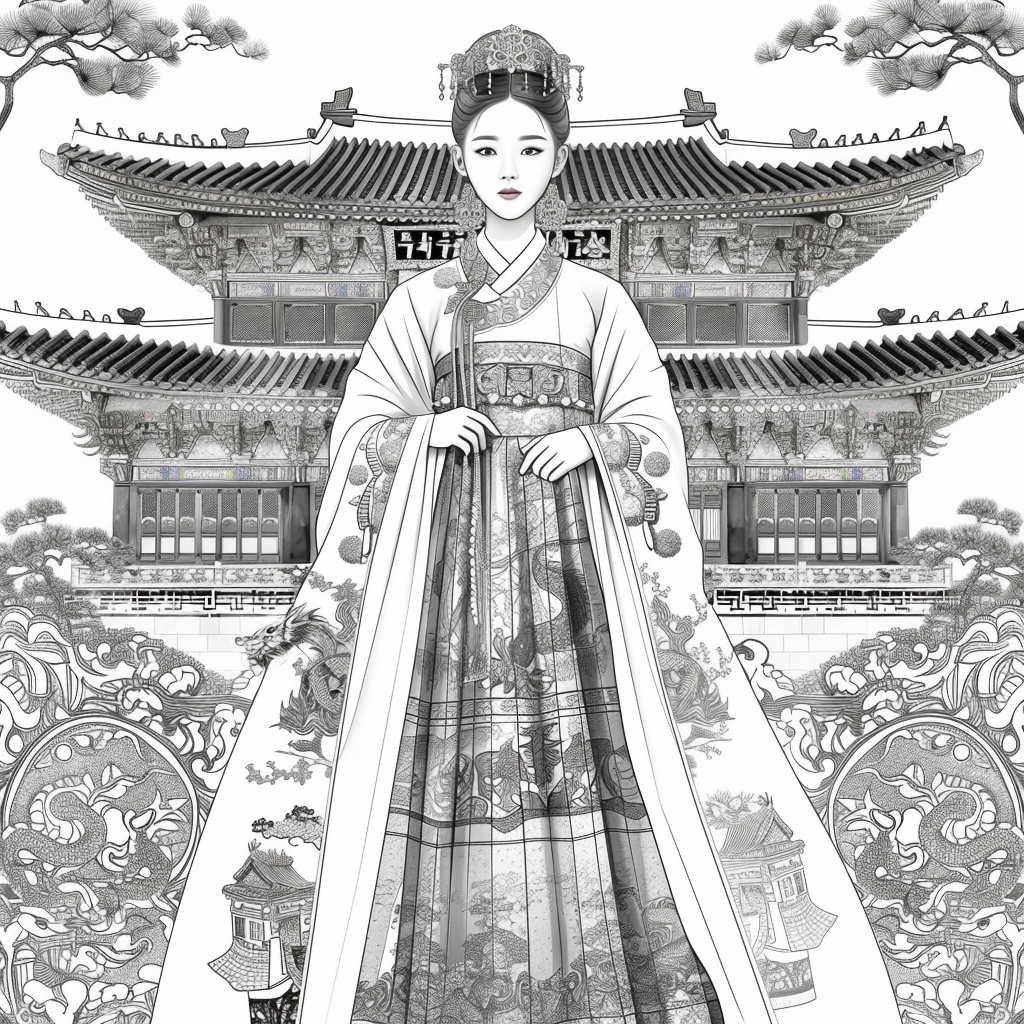 A Royal Vision in Hanbok Splendor