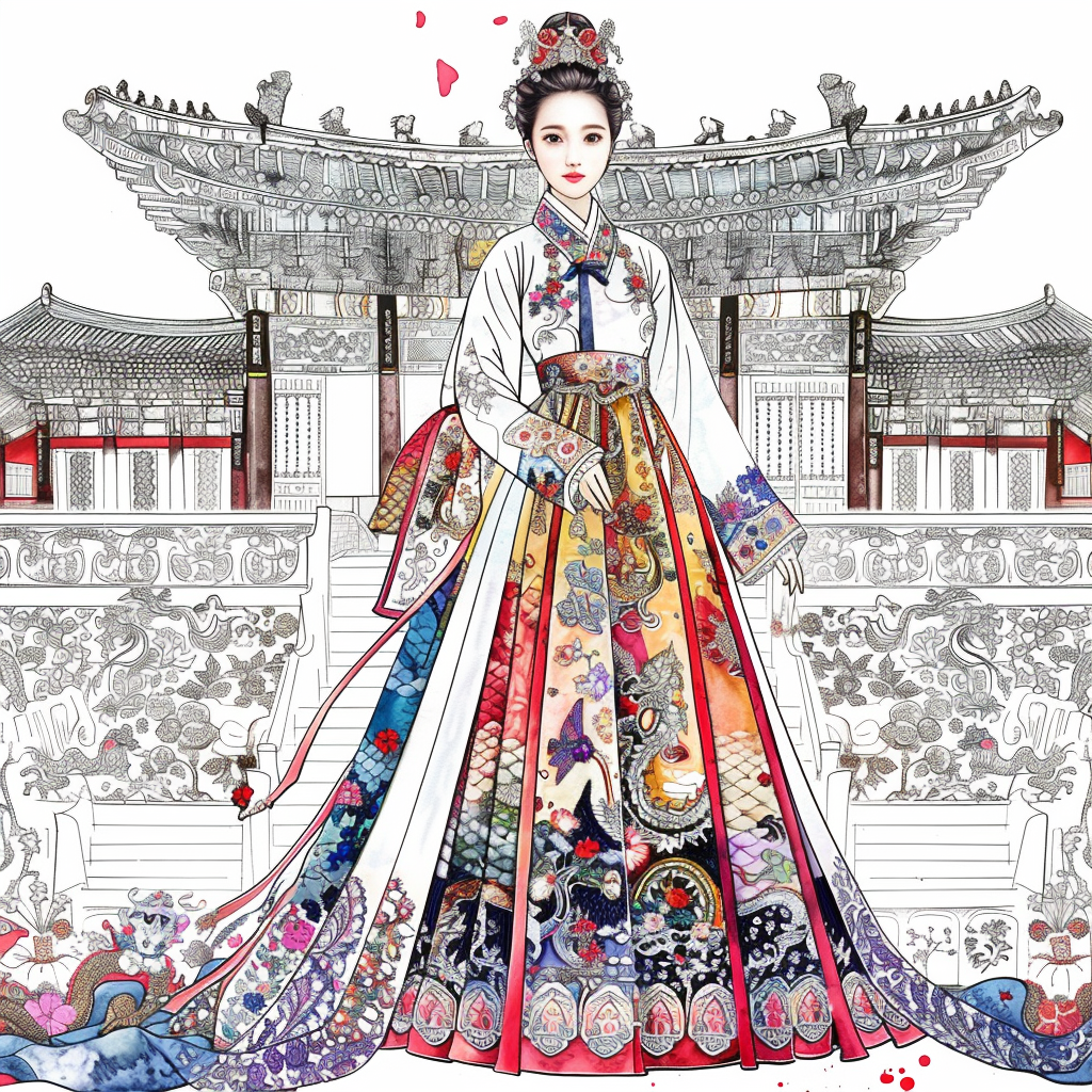 A Royal Vision in Hanbok Splendor