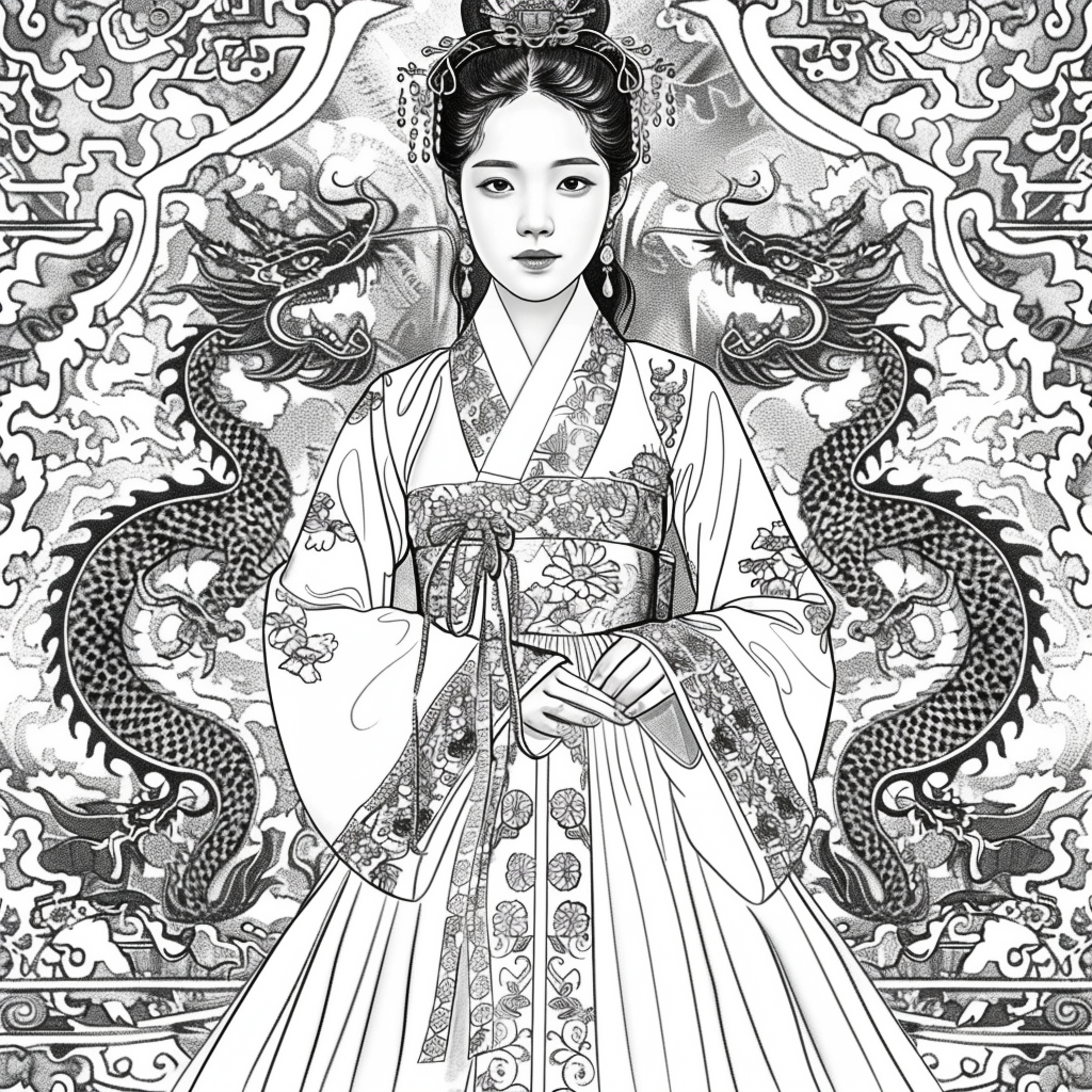 A Royal Vision in Hanbok Splendor