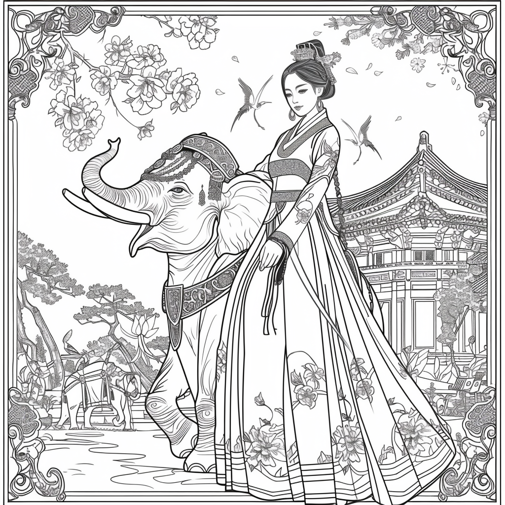he Blossom Princess and Her Elephant