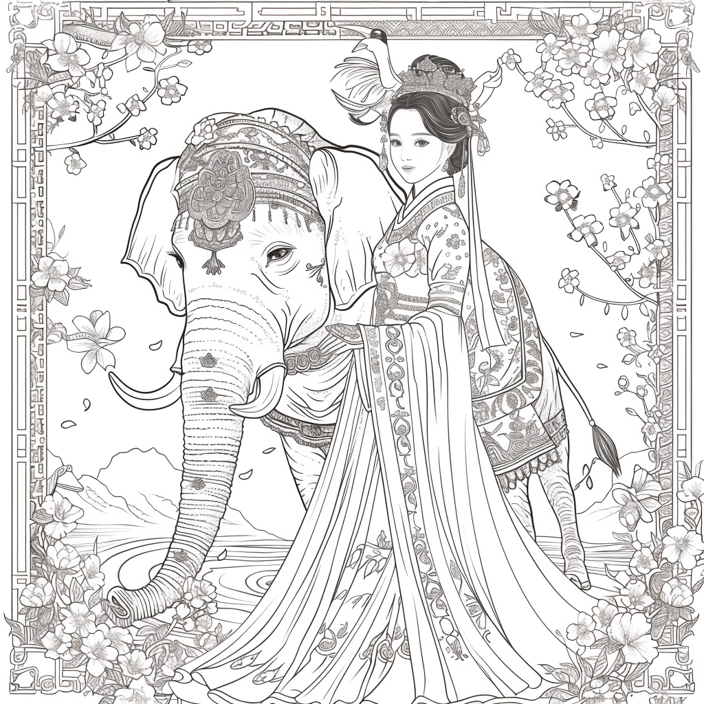 he Blossom Princess and Her Elephant