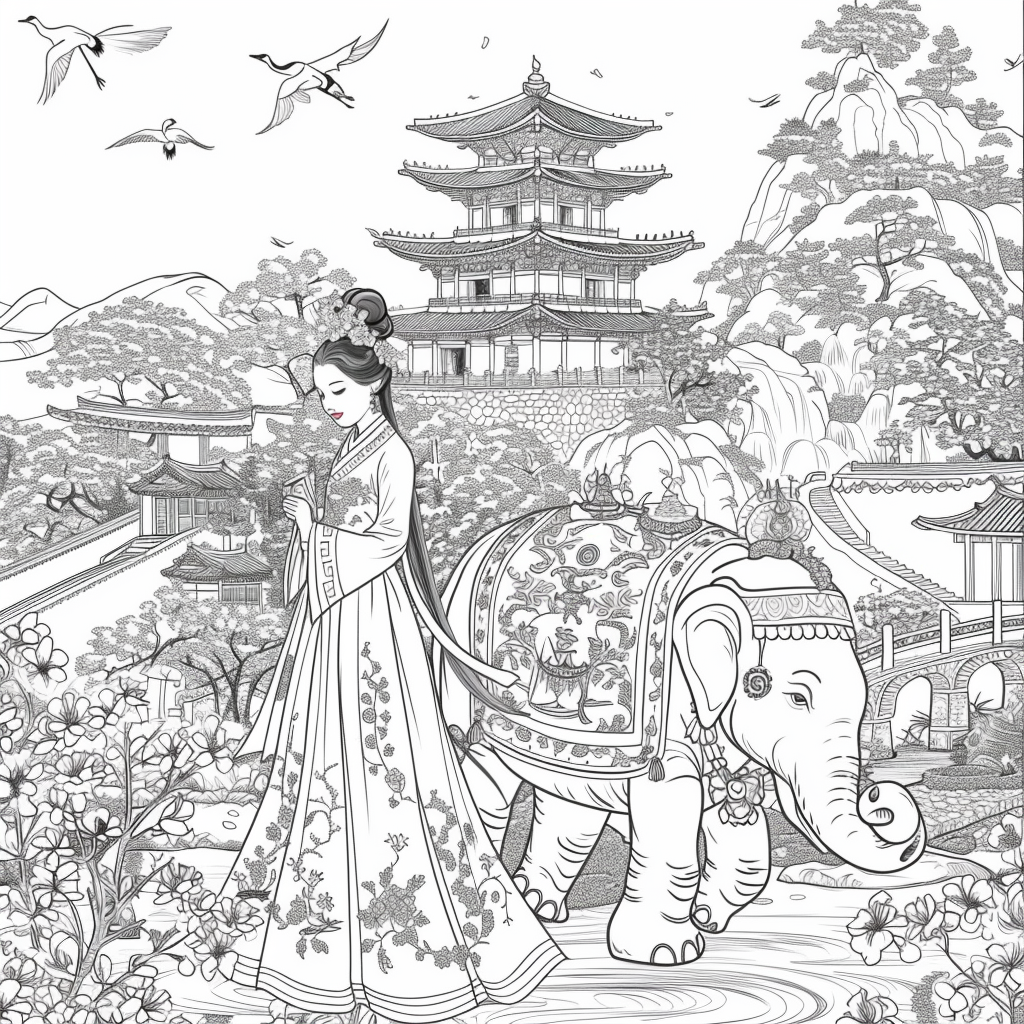 he Blossom Princess and Her Elephant