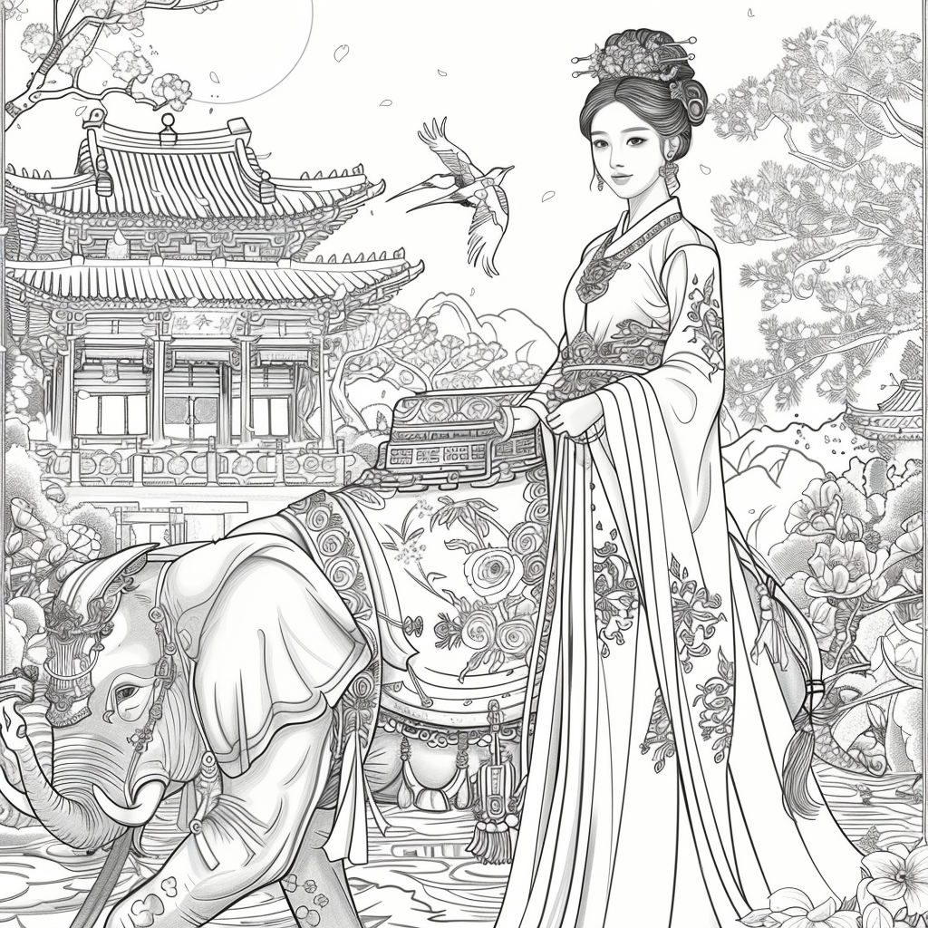 he Blossom Princess and Her Elephant