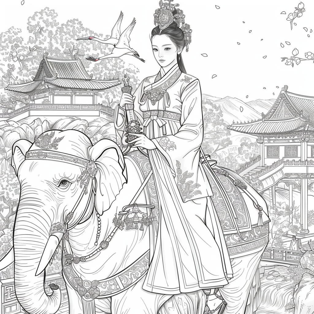 he Blossom Princess and Her Elephant