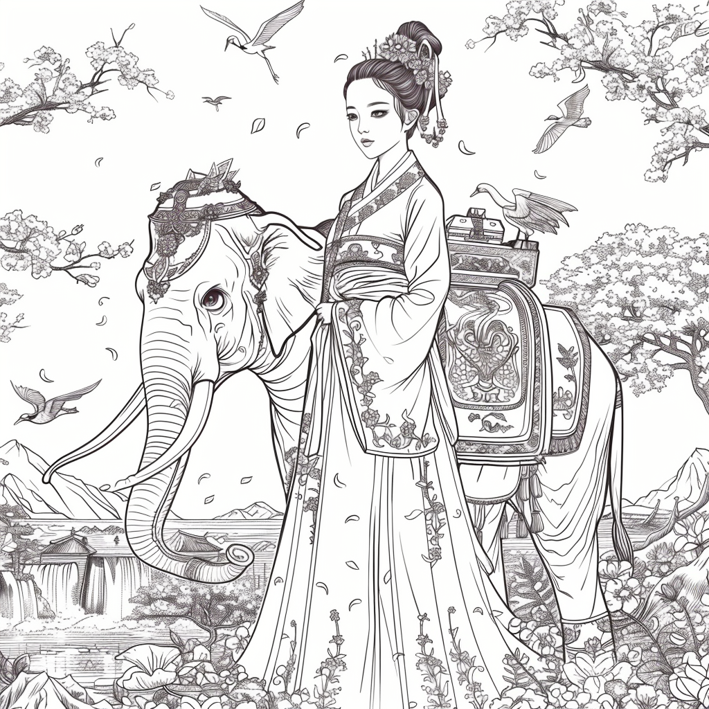 he Blossom Princess and Her Elephant