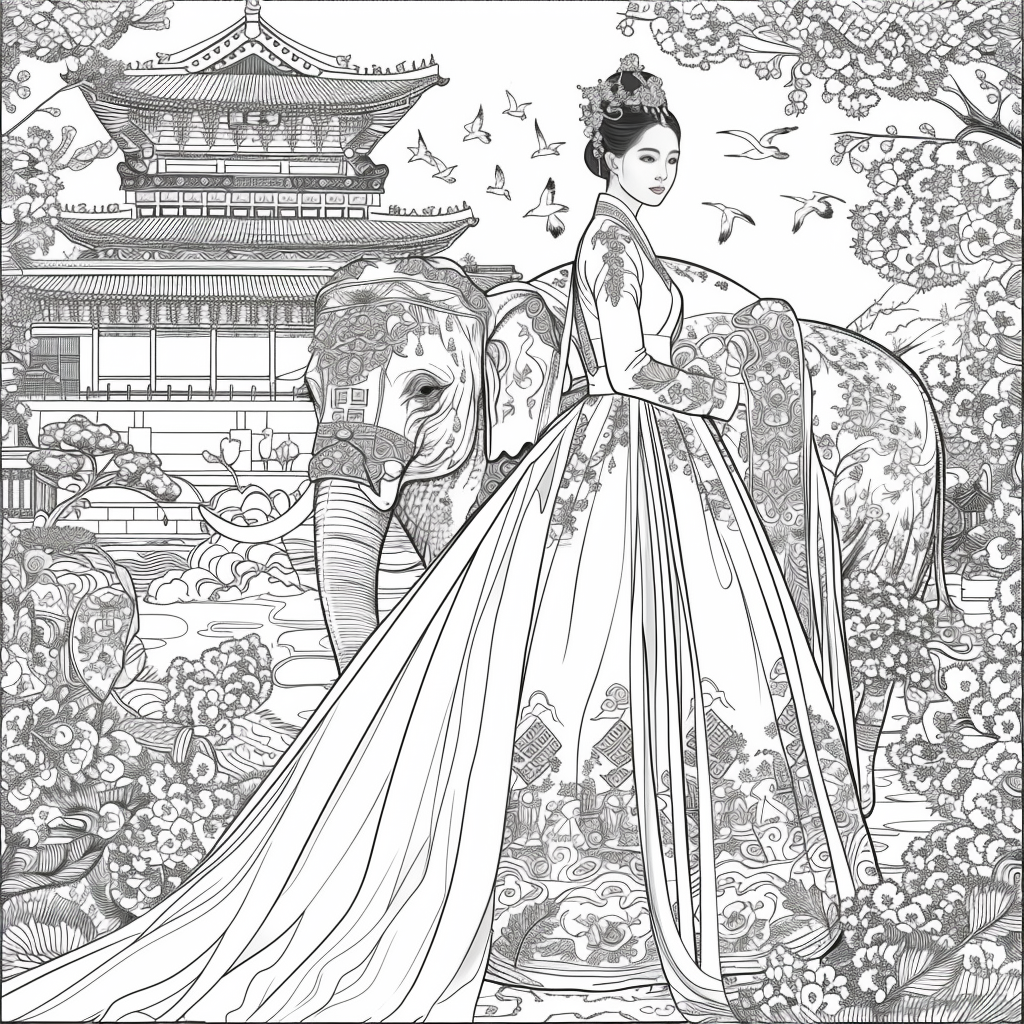 he Blossom Princess and Her Elephant
