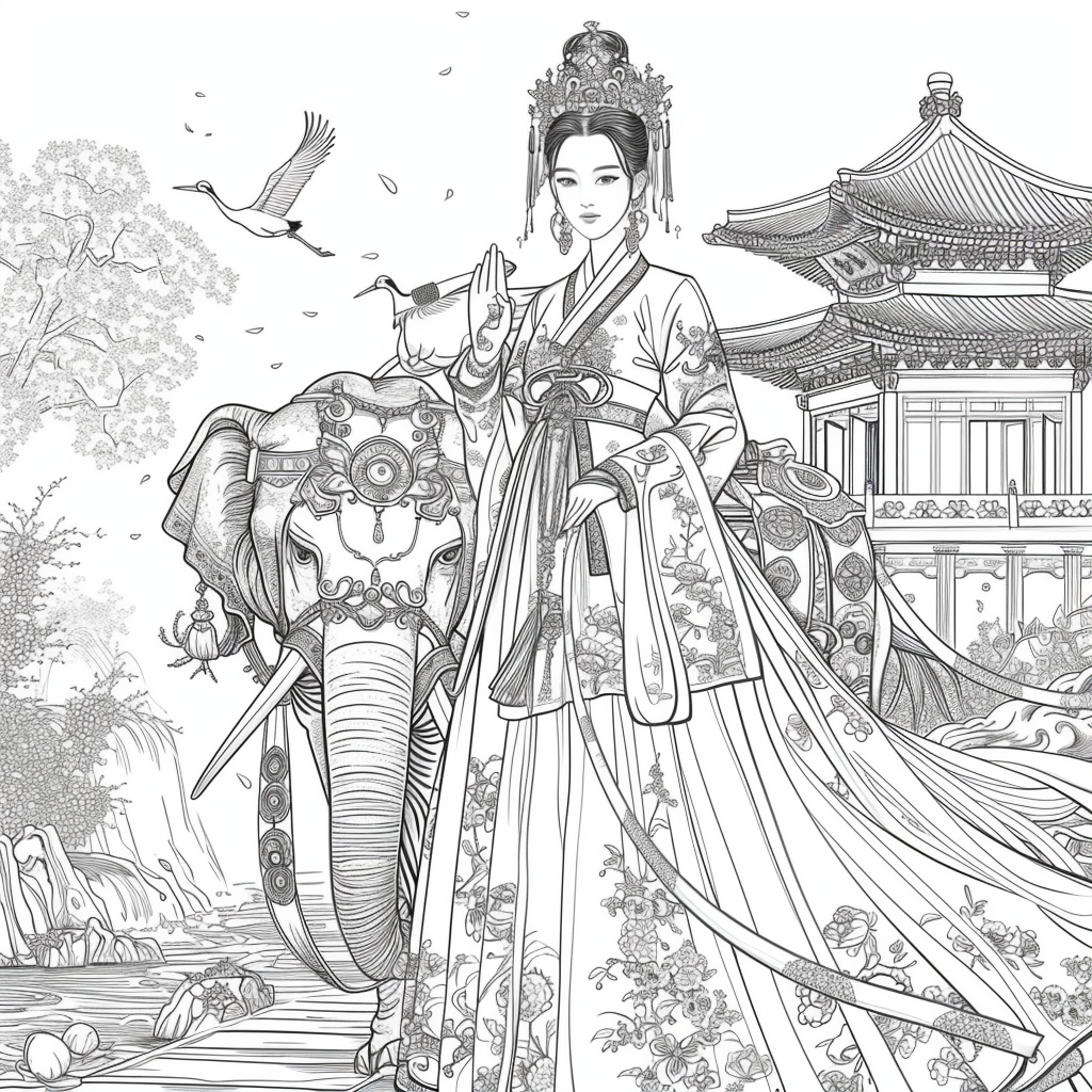 he Blossom Princess and Her Elephant