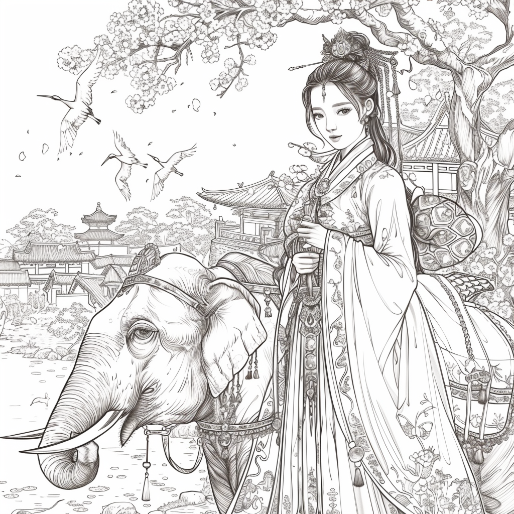 he Blossom Princess and Her Elephant